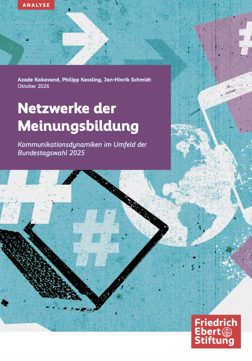 Cover der FES-Analyse „Netzwerke der Meinungsbildung“